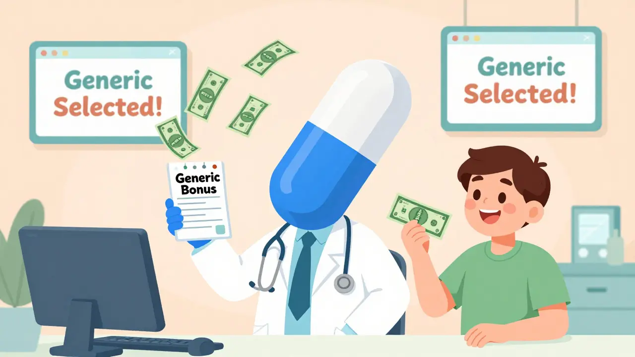 Generic Prescribing Incentives: How Rewards Shape Provider Decisions