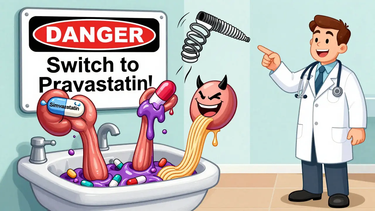 Patient's legs turn to spaghetti as dangerous pills interact, doctor points to switch warning.